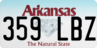 AR license plate 359LBZ