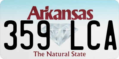 AR license plate 359LCA