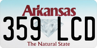 AR license plate 359LCD