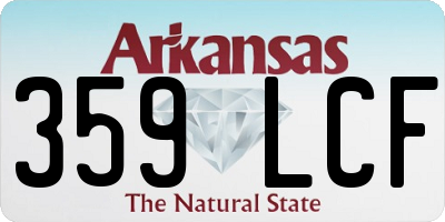 AR license plate 359LCF