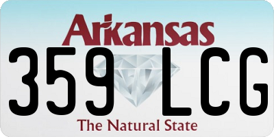 AR license plate 359LCG