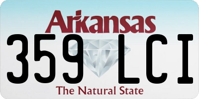 AR license plate 359LCI