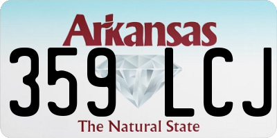 AR license plate 359LCJ