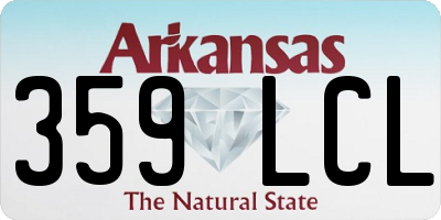 AR license plate 359LCL