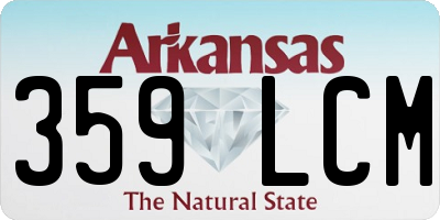 AR license plate 359LCM