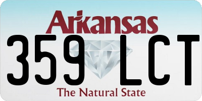 AR license plate 359LCT