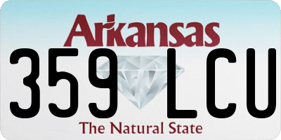 AR license plate 359LCU