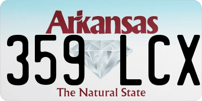 AR license plate 359LCX