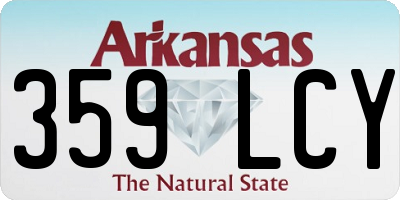 AR license plate 359LCY