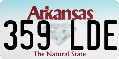 AR license plate 359LDE