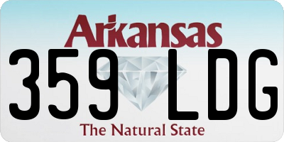 AR license plate 359LDG