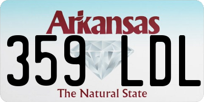 AR license plate 359LDL