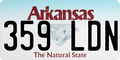 AR license plate 359LDN