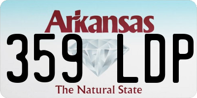 AR license plate 359LDP