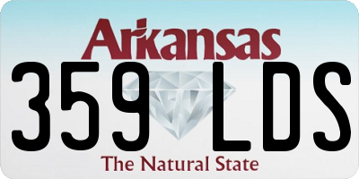 AR license plate 359LDS