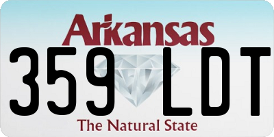 AR license plate 359LDT