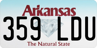 AR license plate 359LDU