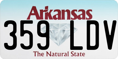 AR license plate 359LDV