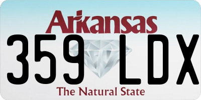 AR license plate 359LDX