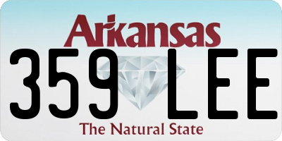 AR license plate 359LEE