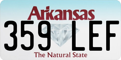 AR license plate 359LEF
