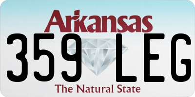 AR license plate 359LEG