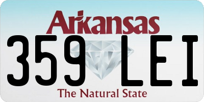 AR license plate 359LEI