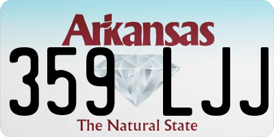 AR license plate 359LJJ