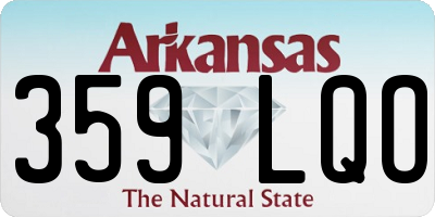 AR license plate 359LQO