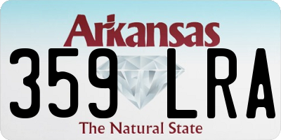 AR license plate 359LRA