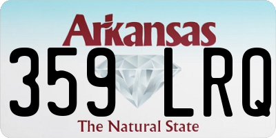 AR license plate 359LRQ