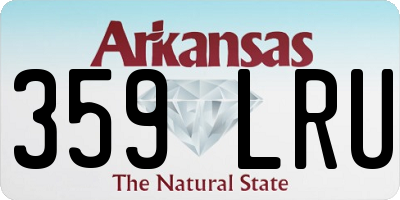 AR license plate 359LRU