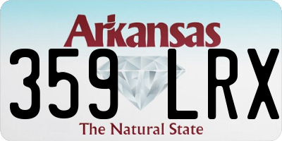 AR license plate 359LRX