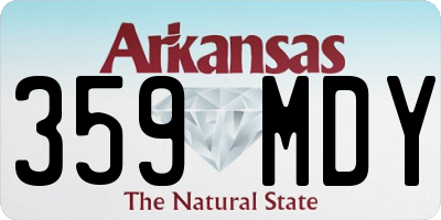 AR license plate 359MDY