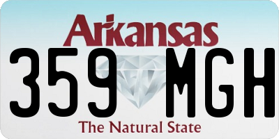 AR license plate 359MGH