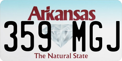 AR license plate 359MGJ
