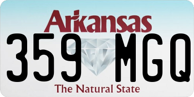 AR license plate 359MGQ