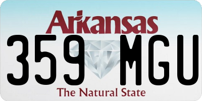 AR license plate 359MGU