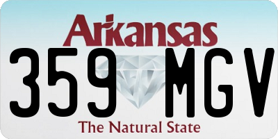 AR license plate 359MGV