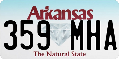 AR license plate 359MHA