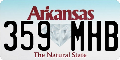 AR license plate 359MHB