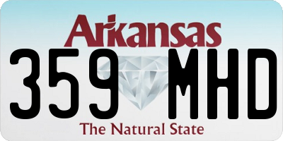AR license plate 359MHD
