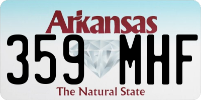 AR license plate 359MHF