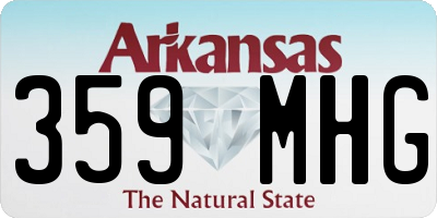 AR license plate 359MHG