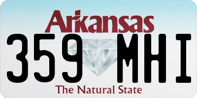AR license plate 359MHI