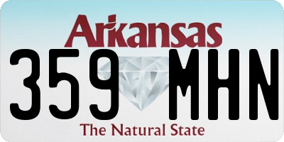 AR license plate 359MHN