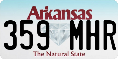 AR license plate 359MHR