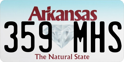 AR license plate 359MHS
