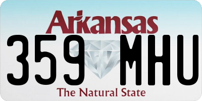 AR license plate 359MHU
