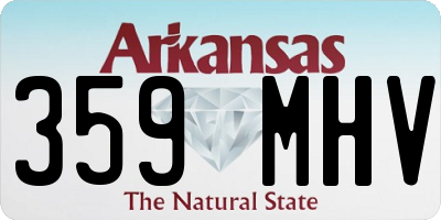 AR license plate 359MHV